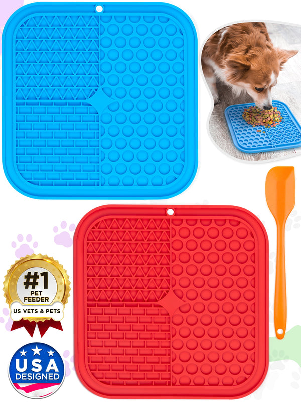 Anti-Anxiety Slow Feeder Lick Mat for Dogs & Cats