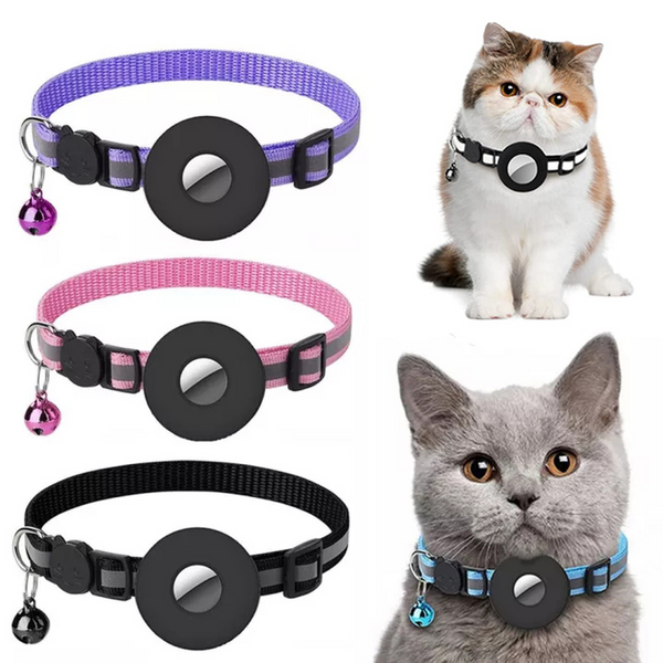 Reflective AirTag Cat Collar - Know Where Your Cat Is, Always