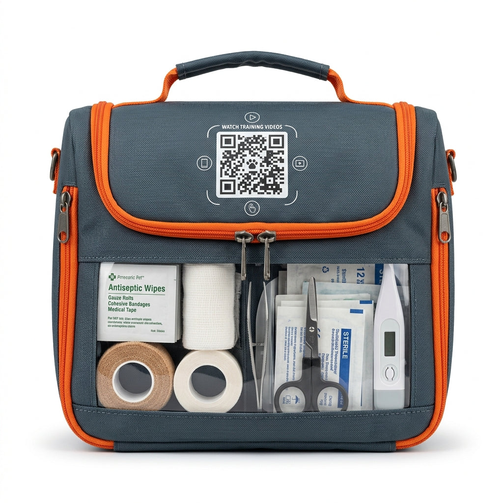 Vet-Designed Pet First-Aid Kit with Training Videos